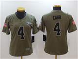 Women's kids Nike Olive Salute to Service Limited Jersey