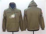 Men's Nike Olive Salute to Service Sideline Therma Performance Pullover Hoodie