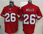 Nike Arizona Cardicals 26 Wells Red Elite Jerseys