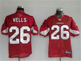 Reebok NFL Jerseys Arizona Cardicals 26 WELLS Red