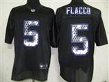 NFL Baltimore Ravens 5 Joe Flacco Black United Sideline Jerseys