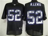 NFL Baltimore Ravens 52 R.Lewis Black United Sideline Jerseys