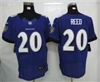 Nike Baltimore Ravens 20 Reed Purple Elite Jersey