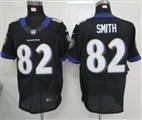 Nike Baltimore Ravens 82 Smith Black Elite Jersey