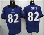 Nike Baltimore Ravens 82 Smith Purple Elite Jersey