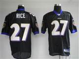 Reebok NFL Jerseys Baltimore Ravens 27# Rice black