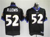 Reebok NFL Jerseys Baltimore Ravens 52 R.Lewis Black