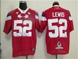 Reebok NFL Jerseys Baltimore Ravens 52 R.Lewis Red 2011 Pro Bowl