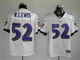 Reebok NFL Jerseys Baltimore Ravens 52 R.Lewis White