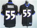 Reebok NFL Jerseys Baltimore Ravens 55 Suggs black