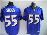 Reebok NFL Jerseys Baltimore Ravens 55 Suggs Purple