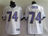 Reebok NFL Jerseys Baltimore Ravens 74# OHER White