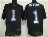 NFL Carolina Panthers 1 Newton Black United Sideline Jerseys