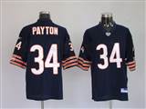 001 Reebok NFL Jerseys Chicago Bears 34 Payton Navy