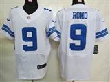 Nike Dallas cowboys 9 Romo White Elite Jersey