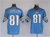 004 Reebok NFL Detroit Lions 81 Calvin Johnson Blue