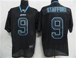 NFL Detroit Lions 9 Stafford Lights Out BLACK Jerseys