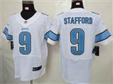 Nike Detroit Lions 9 Stafford White Elite Jersey