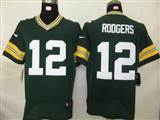 Nike Green Bay Packers 12 Rodgers Authentic Elite Jersey