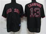 MLB%20Boston%20Red%20Sox%2013%20Crawford%20Black%20Fashion%20Jerseys