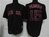 MLB%20Jerseys%20Boston%20Red%20Sox%2015%20Pedroia%20Black%20Fashion%20Jerseys