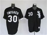 008%20MLB%20Jerseys%20Chicago%20White%20Sox%2030%20Swisher%20Black