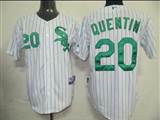 MLB%20Jerseys%20Chicago%20White%20Sox%2020%20Carlos%20Quentin%20White(green%20strip)