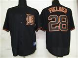 MLB%20Detroit%20Tigers%2028%20Fielder%20Black%20Fashion%20Jersey