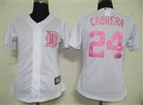 MLB%20Women%20Jerseys%20Detroit%20Tigers%2024%20Cabrera%20White