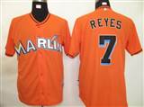 MLB%20Jerseys%20Florida%20Marlins%207%20Reyes%20Orange