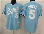 MLB%20Jerseys%20Kansas%20Royals%205%20Brett%20LT%20blue