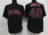 MLB%20Los%20Angeles%20Angels%2048%20Hunter%20Black%20Fashion%20Jerseys