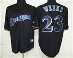 MLB%20Milwaukee%20Brewers%2023%20Weeks%20Black%20Fashion%20Jerseys