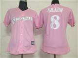 MLB%20Women%20Jerseys%20Milwaukee%20Brewers%208%20Ryan%20Braun%20Pink