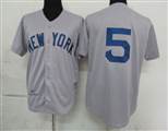 MLB%20Jerseys%20New%20York%20Yankees%205%20Dimaggio%20Grey%20M&Nn