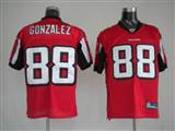 001 Reebok NFL Jerseys Atlanta Falcons 88 Gonzalez Red