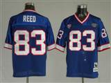 002 Reebok NFL Jerseys Buffalo Bills 83 Reed Blue