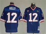 006 Reebok NFL Jerseys Buffalo Bills 12 Jim Kelly Blue