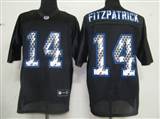 NFL Buffalo Bills 14 Fitzpatrick Black United Sideline Jerseys