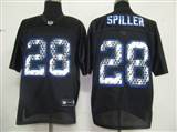 NFL Buffalo Bills 28 Spiller Black United Sideline Jerseys