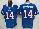 Nike Buffalo Bills 14 Fitzpatrick Blue Elite Jersey