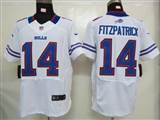 Nike Buffalo Bills 14 Fitzpatrick White Elite Jersey