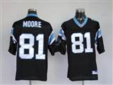 008 Reebok NFL Jerseys Carolina Panthers 81 Moore Black