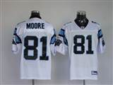 009 Reebok NFL Jerseys Carolina Panthers 81 Moore White