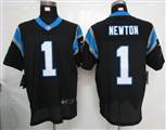 Nike Carolina Panthers 1 Newton Black Elite Jersey