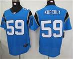 Nike Carolina Panthers 59 Kuechly Blue Elite Jersey