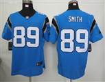 Nike Carolina Panthers 89 Smith Blue Elite Jersey