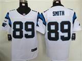 Nike Carolina Panthers 89 Smith White Elite Jersey