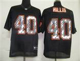 NFL Cleveland Browns 40 Hillis Black United Sideline Jerseys