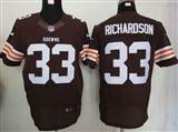 Nike Cleveland Browns 33 Richardson Brown Elite Jersey